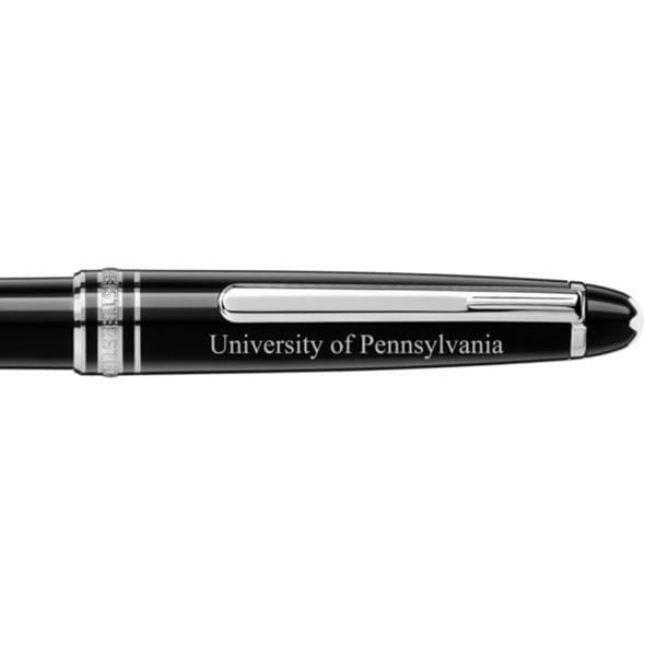 Penn Montblanc Meisterstück Classique Ballpoint Pen in Platinum Shot #2