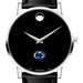 Penn State Men's Movado Museum with Leather Strap