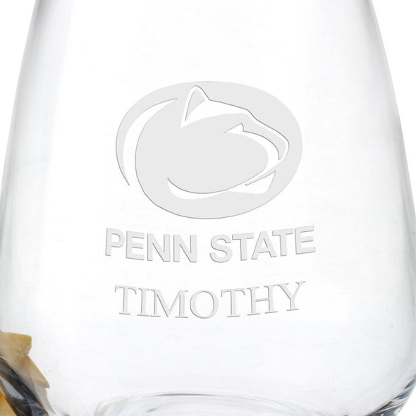 Penn State Stemless Wine Glasses - Set of 2 Shot #3