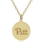 Pitt 14K Gold Pendant & Chain Shot #1