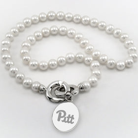 Pitt Pearl Necklace with Sterling Silver Charm Shot #1