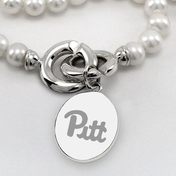 Pitt Pearl Necklace with Sterling Silver Charm Shot #2