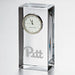 Pitt Tall Glass Desk Clock by Simon Pearce