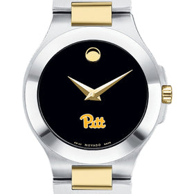 Pitt Women&#39;s Movado Collection Two-Tone Watch with Black Dial Shot #1