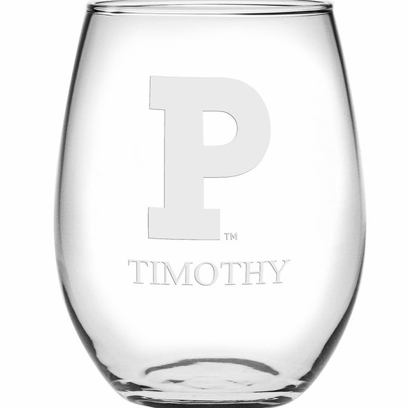 Princeton Stemless Wine Glasses Made in the USA - Set of 2 Shot #2