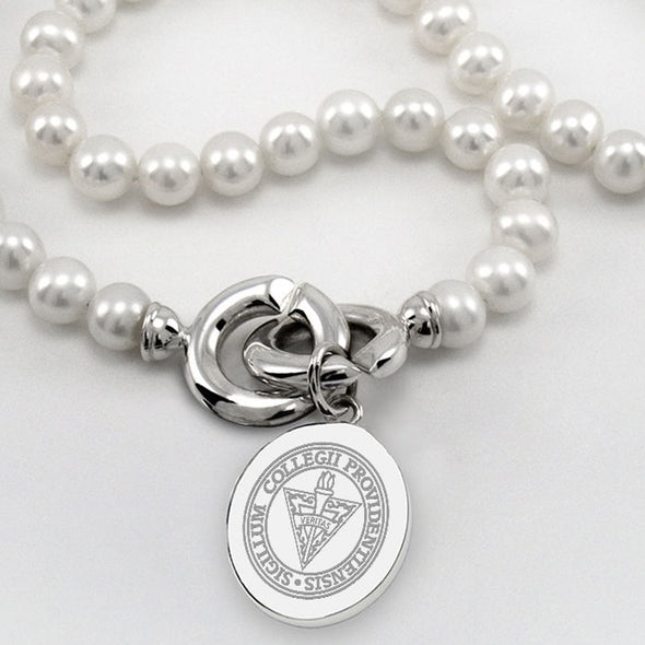 Providence Pearl Necklace with Sterling Silver Charm Shot #2