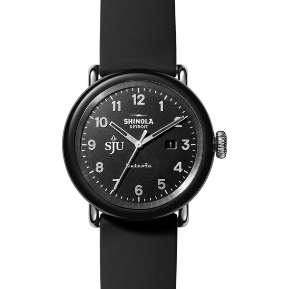 Saint Joseph&#39;s University Shinola Watch, The Detrola 43mm Black Dial at M.LaHart &amp; Co. Shot #2