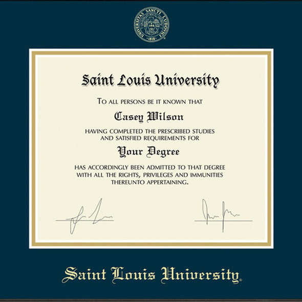 Saint Louis University Diploma Frame, the Fidelitas Shot #2