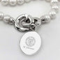 SC Johnson College Pearl Necklace with Sterling Silver Charm Shot #2
