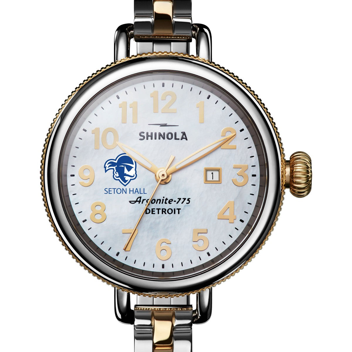 Seton Hall Shinola Watch, The Birdy 34 mm MOP Dial | M.LaHart & Co.