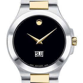 SLU Men&#39;s Movado Collection Two-Tone Watch with Black Dial Shot #1
