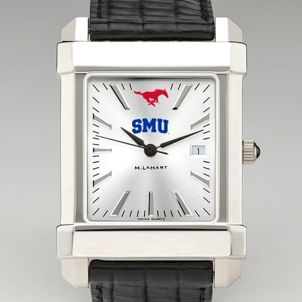 SMU Men&#39;s Collegiate Watch with Leather Strap Shot #1