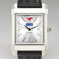 SMU Men's Collegiate Watch with Leather Strap Shot #1