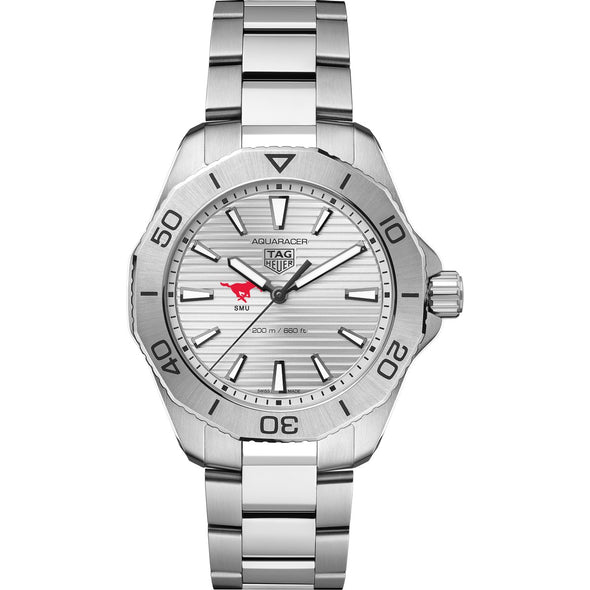 SMU Men&#39;s TAG Heuer Steel Aquaracer with Silver Dial Shot #2