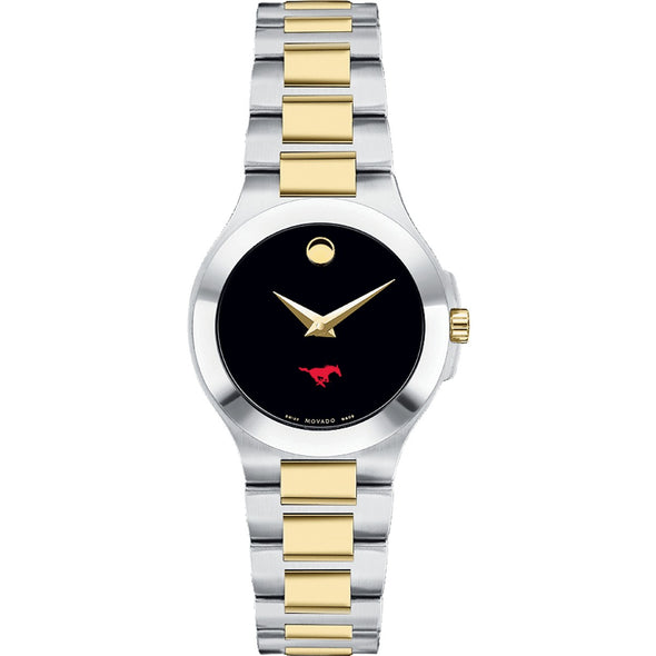 SMU Women&#39;s Movado Collection Two-Tone Watch with Black Dial Shot #2