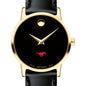 SMU Women's Movado Gold Museum Classic Leather Shot #1