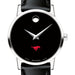 SMU Women's Movado Museum with Leather Strap