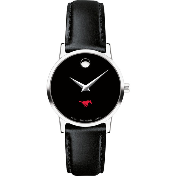 SMU Women&#39;s Movado Museum with Leather Strap Shot #2