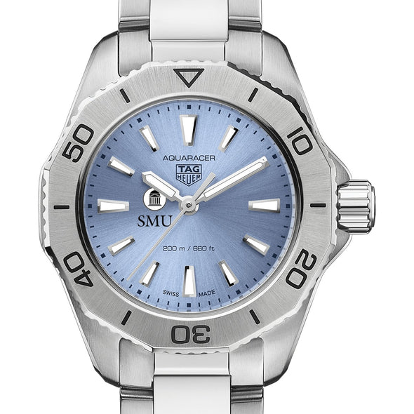 SMU Women&#39;s TAG Heuer Steel Aquaracer with Blue Sunray Dial Shot #1