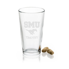Southern Methodist University 16 oz Pint Glass- Set of 2 Shot #1