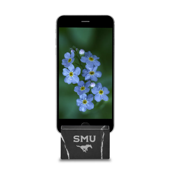 Southern Methodist University Marble Phone Holder Shot #2