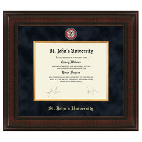 St. John&#39;s Excelsior Diploma Frame Shot #1