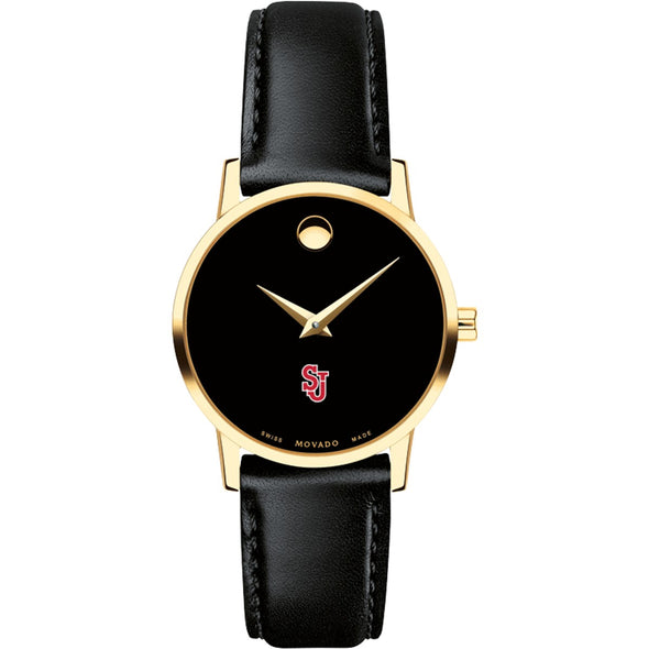 St. John&#39;s Women&#39;s Movado Gold Museum Classic Leather Shot #2