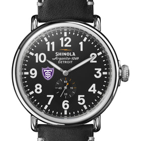 St. Thomas Shinola Watch, The Runwell 47mm Black Dial Shot #1