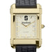 Stanford Men's Gold Quad with Leather Strap