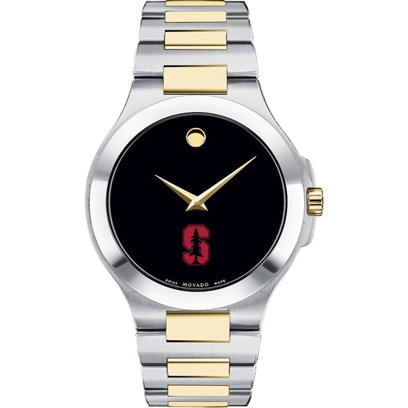 Stanford Men&#39;s Movado Collection Two-Tone Watch with Black Dial Shot #2
