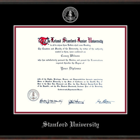 Stanford University Diploma Frame, the Fidelitas Shot #2