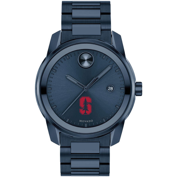 Stanford University Men&#39;s Movado BOLD Blue Ion with Date Window Shot #2