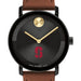 Stanford University Men's Movado BOLD with Cognac Leather Strap