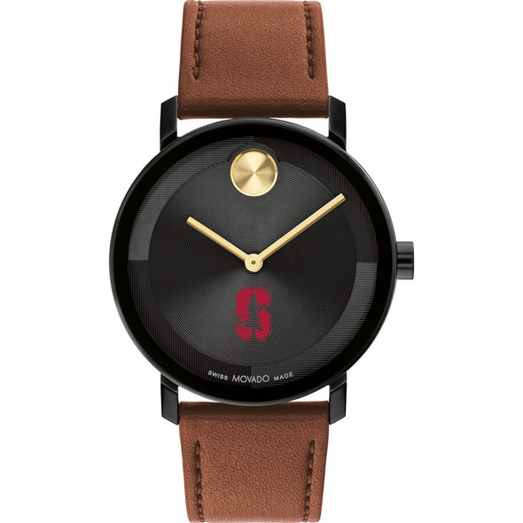 Stanford University Men&#39;s Movado BOLD with Cognac Leather Strap Shot #2