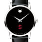 Stanford Women's Movado Museum with Leather Strap Shot #1