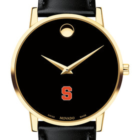 Syracuse Men&#39;s Movado Gold Museum Classic Leather Shot #1