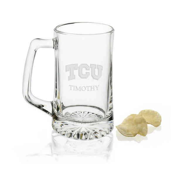 TCU 25 oz Beer Mug Shot #1