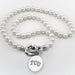 TCU Pearl Necklace with Sterling Silver Charm