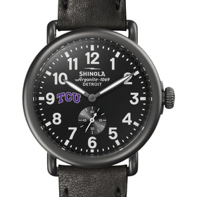 TCU Shinola Watch, The Runwell 41mm Black Dial Shot #1