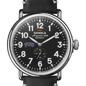TCU Shinola Watch, The Runwell 47mm Black Dial Shot #1