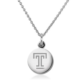 Temple Necklace with Charm in Sterling Silver Shot #1
