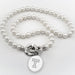 Temple Pearl Necklace with Sterling Silver Charm