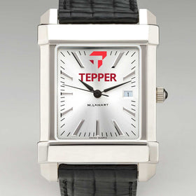 Tepper Men&#39;s Collegiate Watch with Leather Strap Shot #1