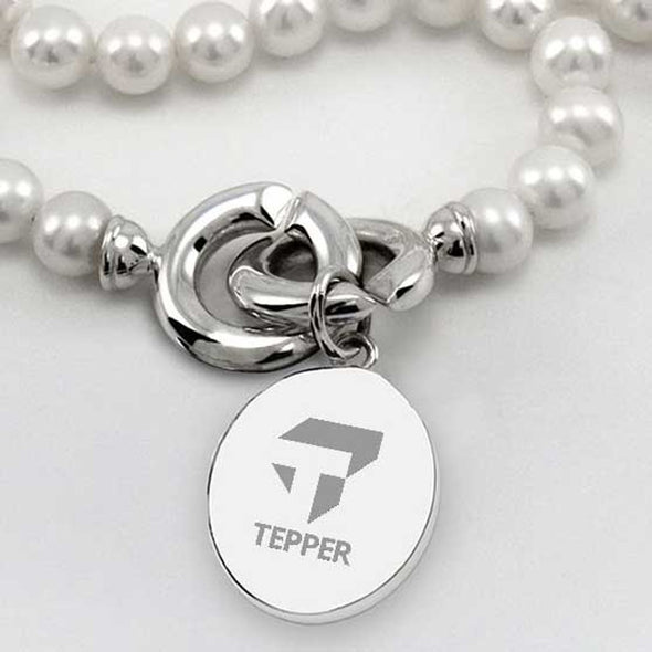 Tepper Pearl Necklace with Sterling Silver Charm Shot #2