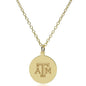 Texas A&M 14K Gold Pendant & Chain Shot #2
