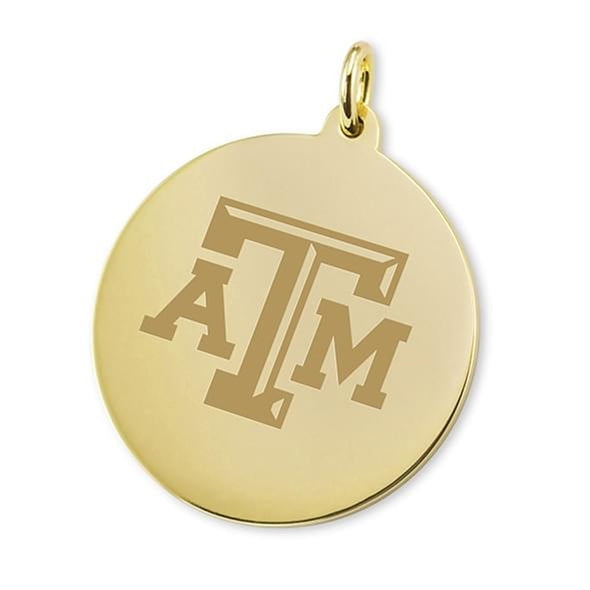 Texas A&amp;M 18K Gold Charm Shot #1