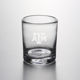 Texas A&amp;M Double Old Fashioned Glass by Simon Pearce Shot #1