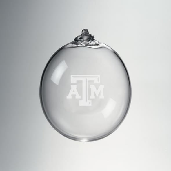 Texas A&amp;M Glass Ornament by Simon Pearce Shot #1
