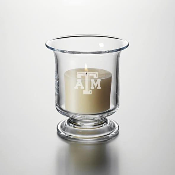 Texas A&amp;M Hurricane Candleholder by Simon Pearce Shot #2