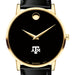 Texas A&M Men's Movado Gold Museum Classic Leather